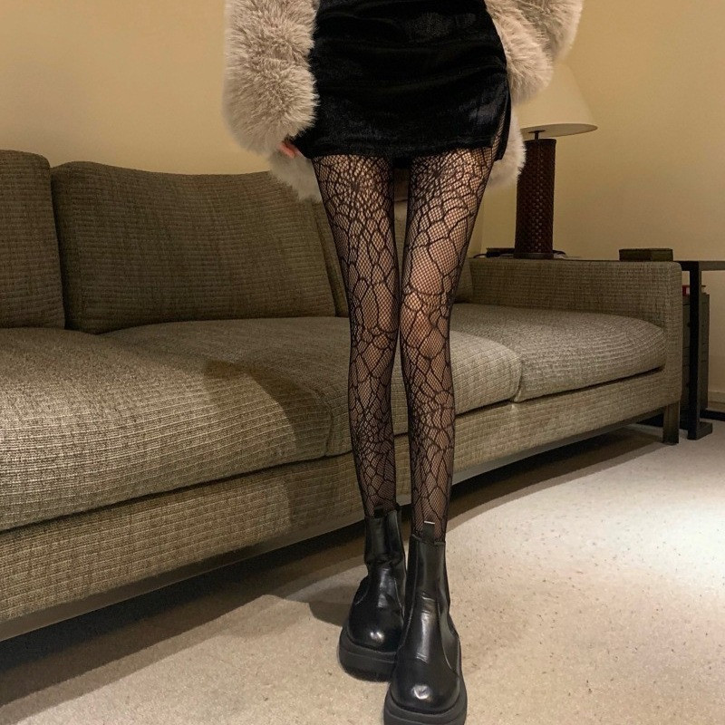 Колготи павутина сітка one size чорний Київ - фото 5
