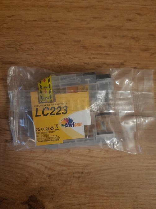 Yellow картридж Clorisun для Brother LC223 совместимых с Brother DCP-J4120DW J562DW MFC-J480DW J680DW J880DW J4420DW J4620DW J4625 Днепр - изображение 1