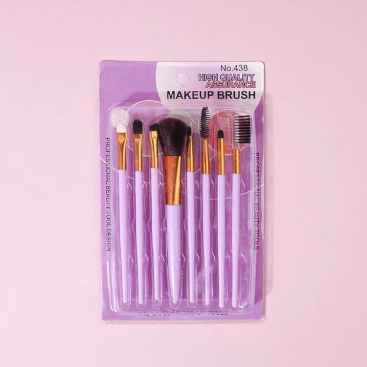 Набір пензлів для макіяжу Pink 8 шт Вінниця - фото 1