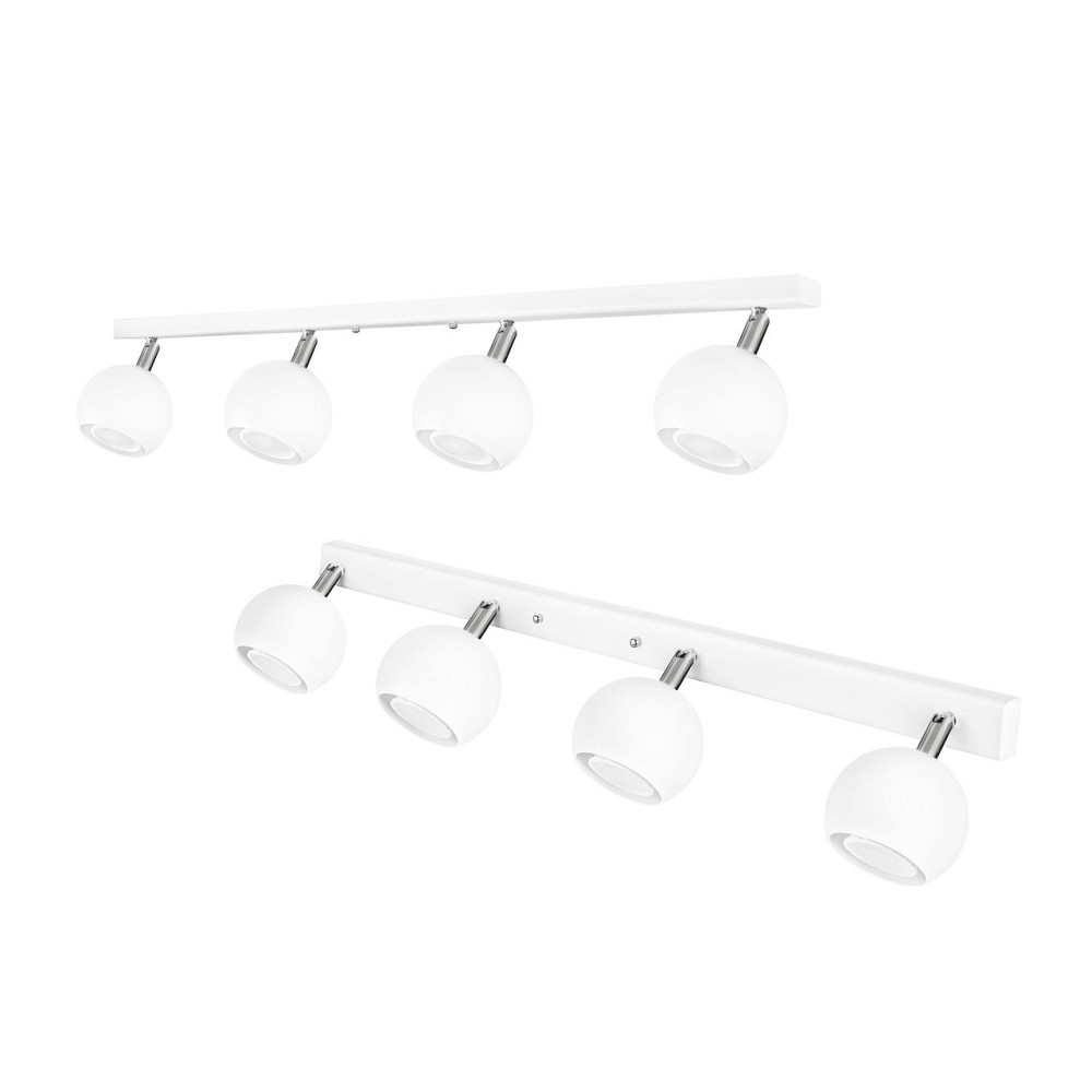 Світильник на планці з поворотними плафонами Е27-4 Core NL 11151-4 WH Київ - фото 1