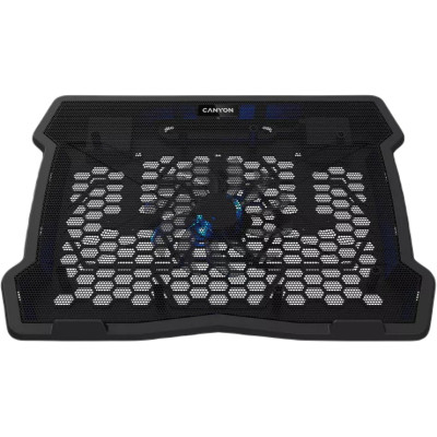Підставка до ноутбука Canyon NS02, 10-15.6 laptop, single fan with 2x2.0 USB hub (CNE-HNS02) Вінниця - фото 1