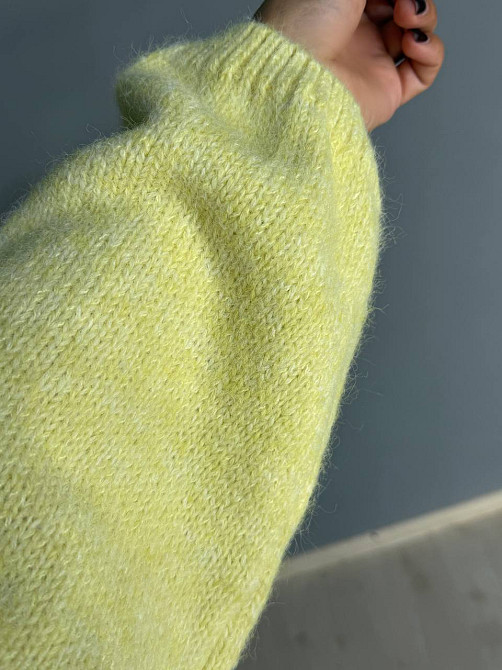 Свитер женский Fancy Matinee 6119 оверсайз меланж, желтый, one size Киев - изображение 7