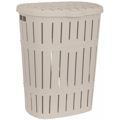 Кошик для білизни Violet House 1014-1 Бамбу Cappuccino 60 л (1014-1 Бамбу CAP 60 л) Вінниця - фото 1