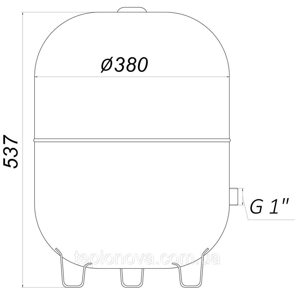 Гідроакумулятор з фіксованою мембраною 50 л ZILMET HYDRO-pro 10bar ВЕРТИКАЛЬНИЙ (11A0005000) Чернівці - фото 6