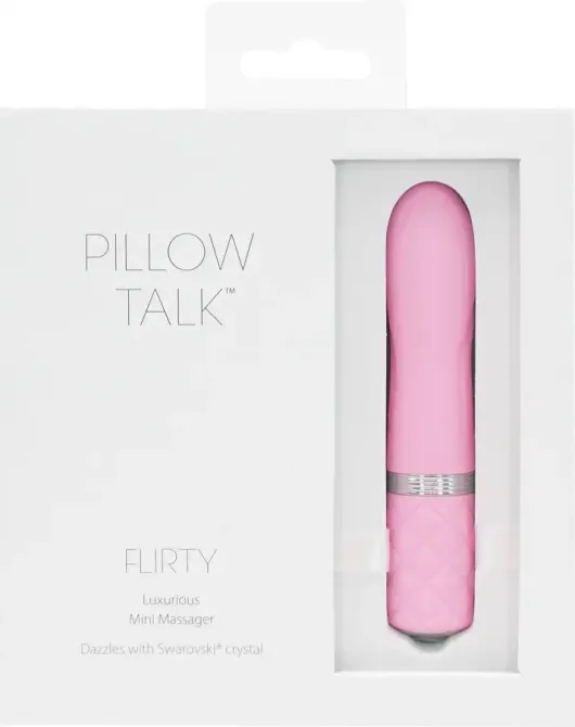 Розкішний вібратор PILLOW TALK - Flirty Pink з кристалом Сваровські, гнучка голівка Львів - фото 8