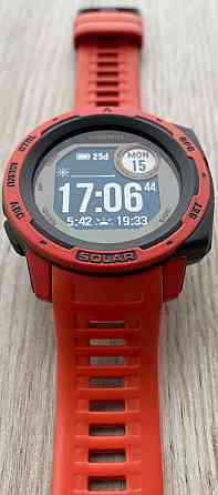 СМАРТ - Часы: Garmin Instinct Solar Flame Red. Киев