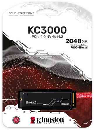 Накопичувач SSD 2 TB Kingston KC3000 M.2 2280 PCIe 4.0 x4 NVMe 3D TLC (SKC3000D/2048G) M.2 2280 Харків