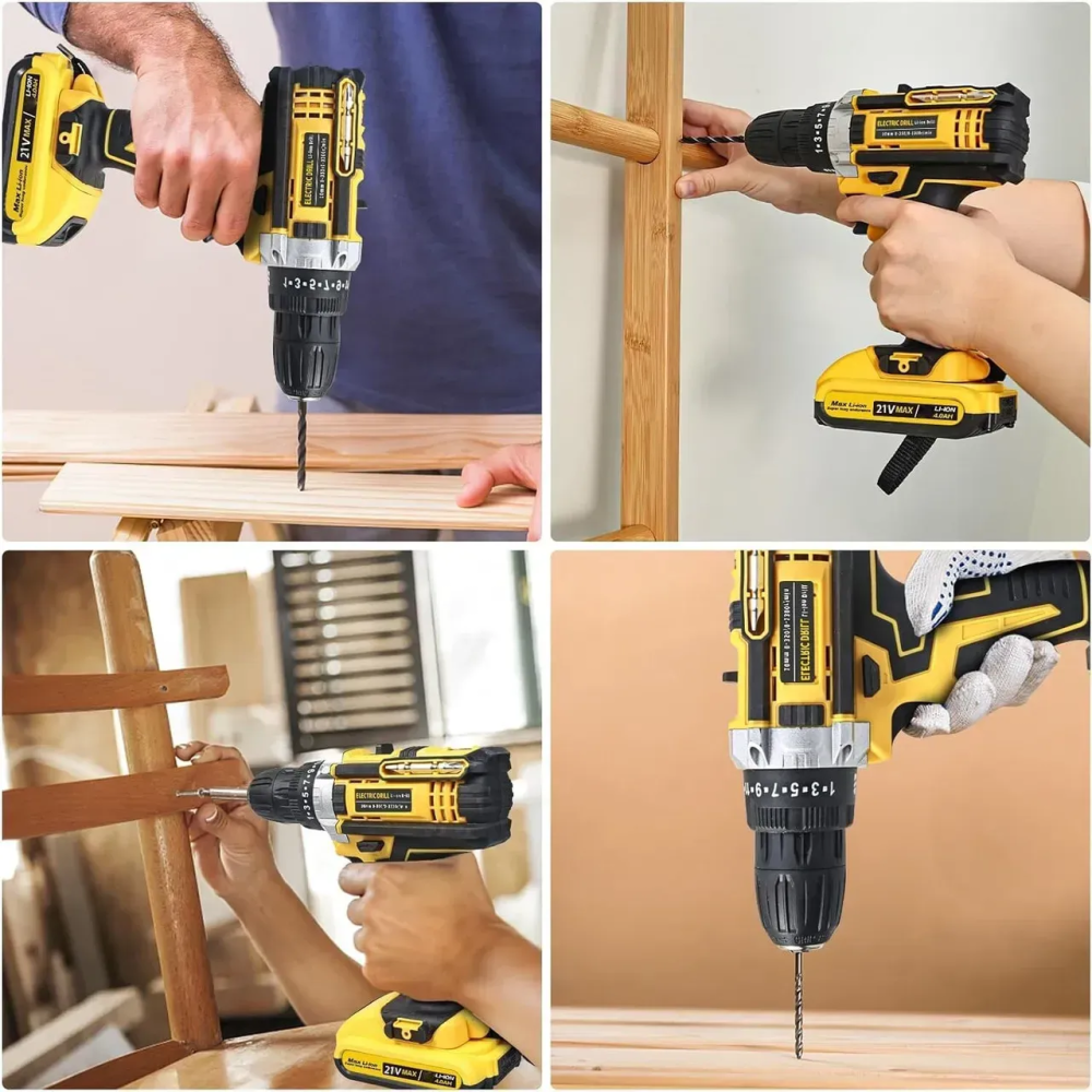 Аккумуляторный шуруповерт 36V KRAFFTEC с насадками в кейсе, для дома и профессионального использования Одесса - изображение 5