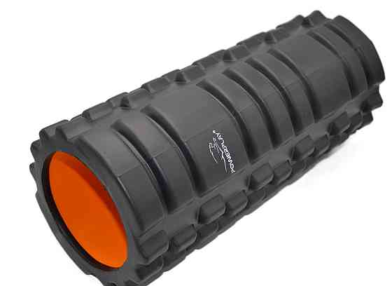 Масажний ролик (роллер) PowerPlay 4025 Massage Roller Чорно-помаранчевий (33x15см.) Кам'янське