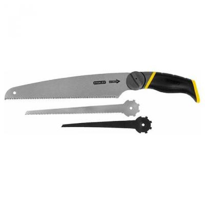Ножовка Stanley универсальная, 3 сменных полотна, длина 270 мм. (0-20-092) Винница - изображение 1