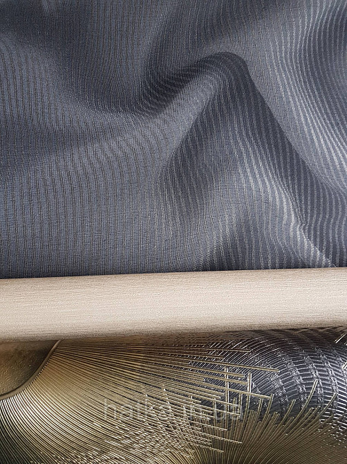 Шпалери метрові вініл на флізелін дизайнерські Erismann Elle Decoration 2 абстракція хвилі чорні сірі 3д Київ - фото 2