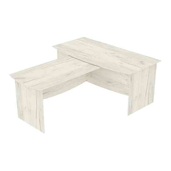 Стіл для переговорів Лідер, Дуб Крафт Білий, 1800/2220/760 Львів