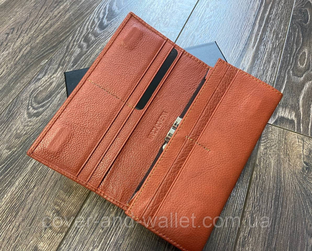 Класичний шкіряний жіночий гаманець на магнітній фіксації Marco Coverna Київ - фото 2