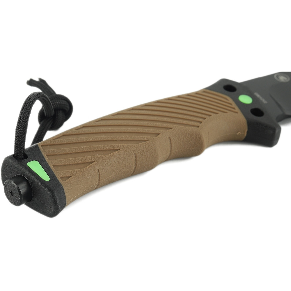 Ніж Ganzo G8012V2-DY коричневий (G8012V2-DY) з паракордом Київ - фото 5