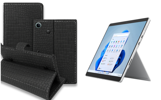Книжка-трансформер для планшета Microsoft Surface Pro 5, Pro 6, Pro 7, Pro 7+, колір Black Krokodil Black Київ