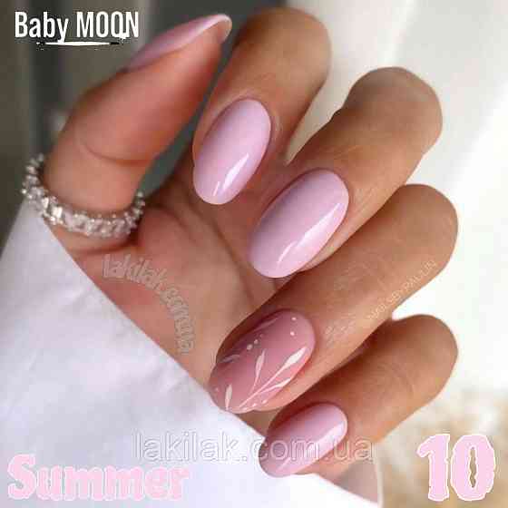 Гель-лак BABY MOON Summer №10 ніжно-рожевий, 6 мл Херсон