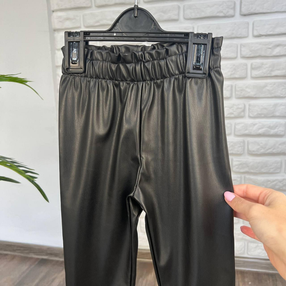 Дитячі Лосіни з Еко-шкіри для Дівчинки LC Waikiki Чорні 3-4 роки 98-104см пакунок малюка Киев - изображение 2