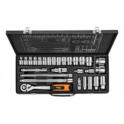 Набір інструментів Neo Tools 28 шт., 1/2&quot;, 3/8&quot; (08-677) Вінниця - фото 1