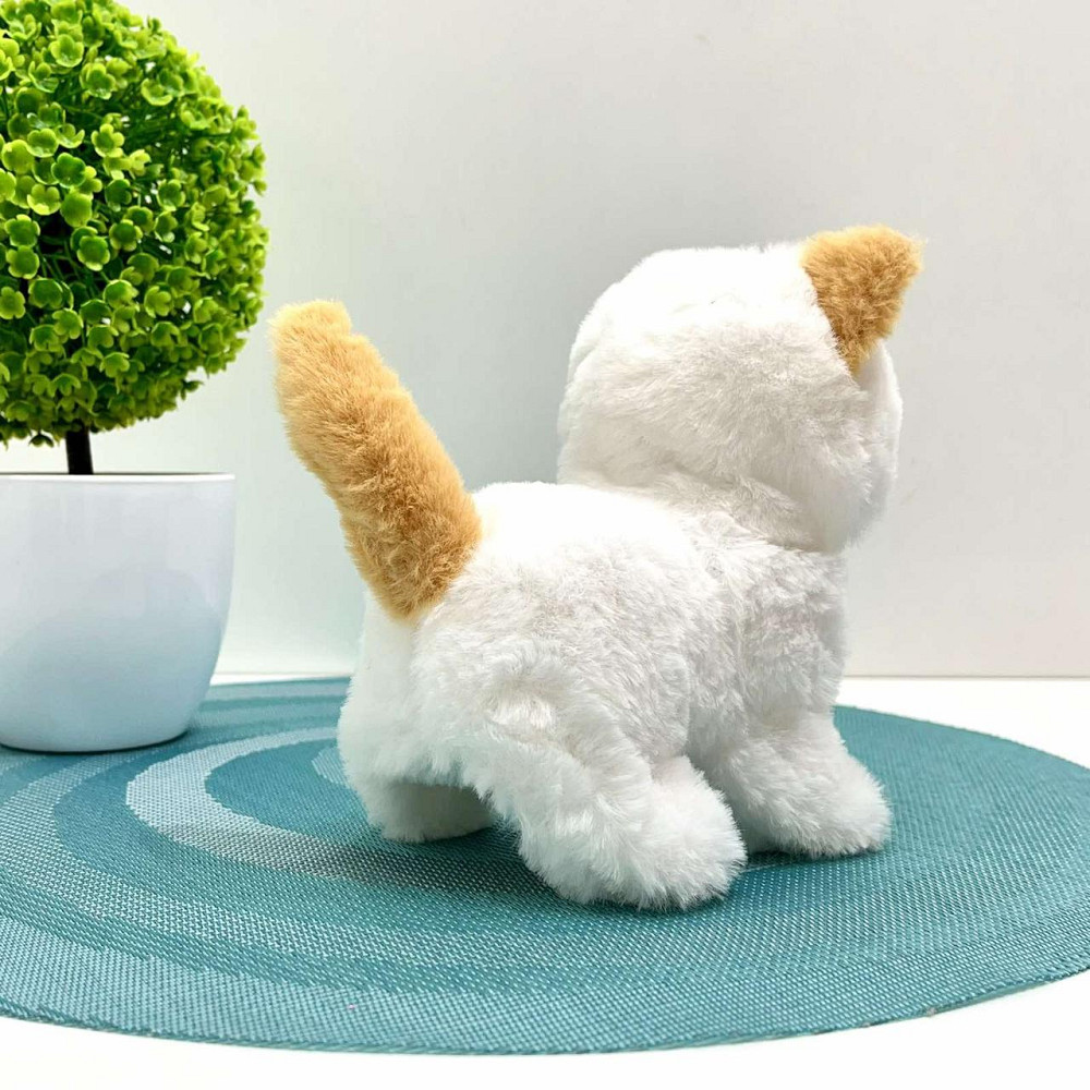 Кошеня інтерактивне ходить ворушить хвостиком у перенесці Білий з рудим (688-123A) Чернігів - фото 8