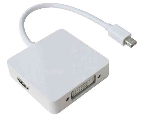Перехідник mini DisplayPort M --> HDMI/DisplayPort/DVI (24+5), FHD 1080p, кабель 0.2 м Вінниця