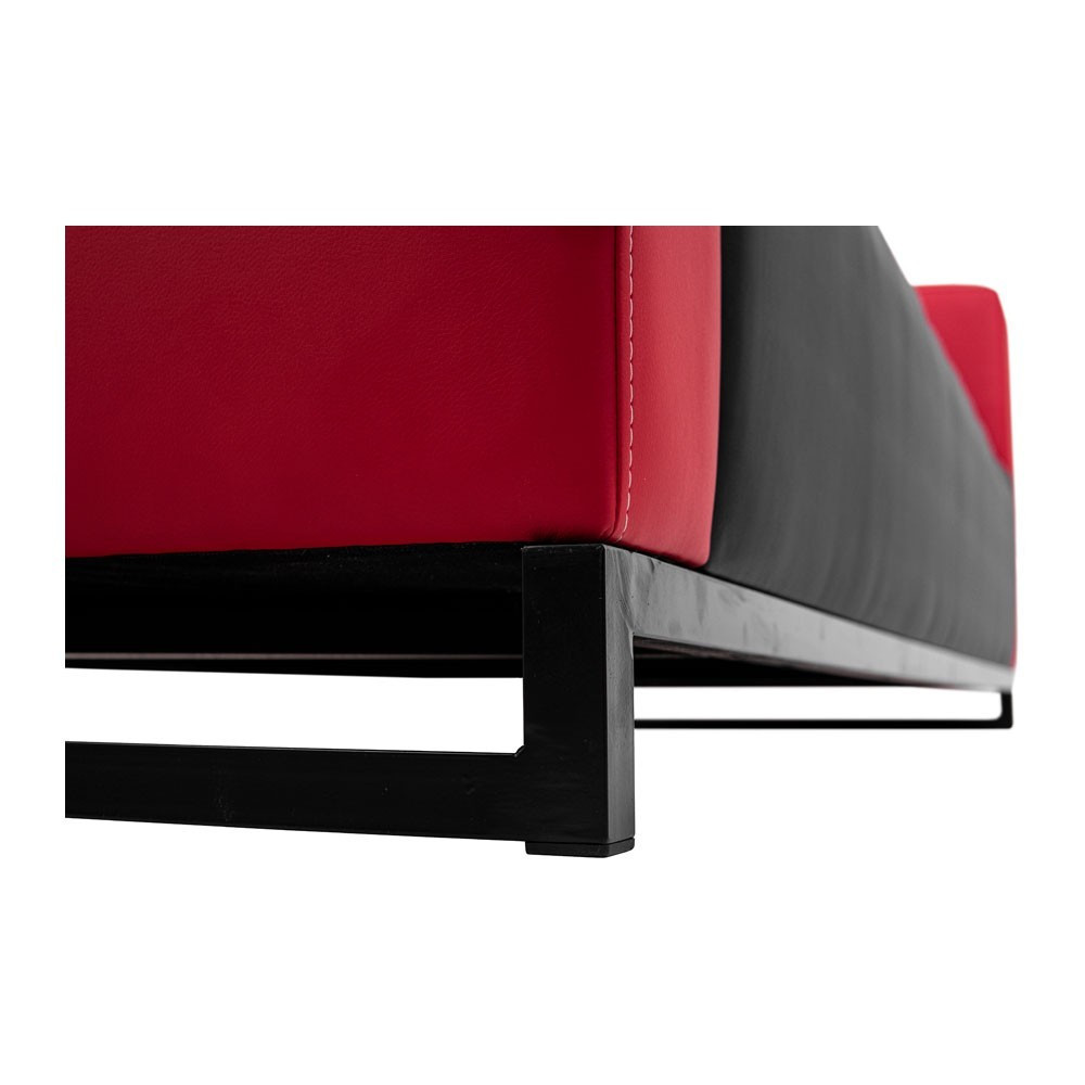 Диван Richman Space двійка на металокаркасі 150*76*76H Червоно-чорний Київ - фото 8
