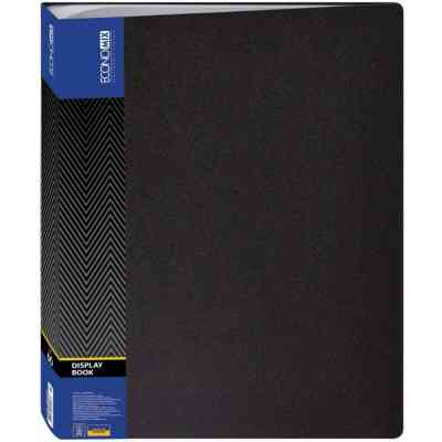 Папка с файлами Economix А4 с 60 файлами, черная (E30606-01) Винница