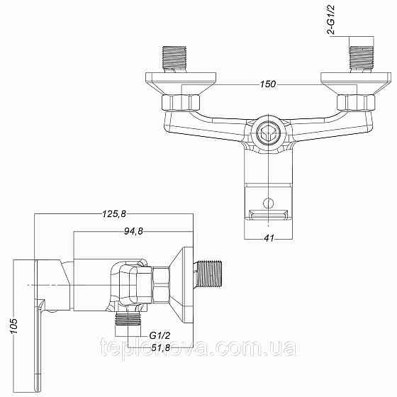 Смеситель для душа Globus Lux Dolly GLD-0105N Черновцы