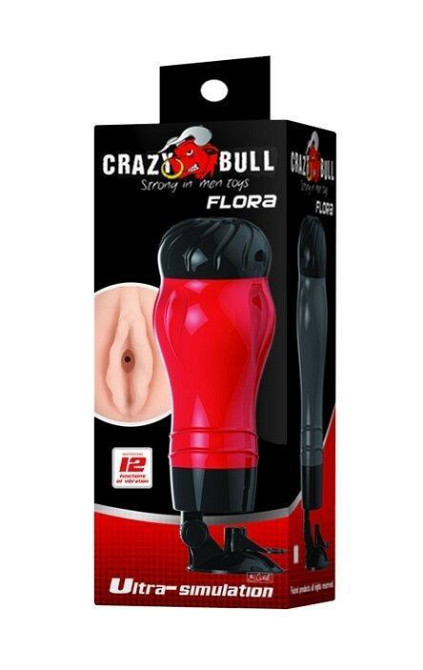 Мастурбатор ротик з вібрацією CRAZY Bull-Flora, BM-00900T47Z-2 Sex Aura Київ - фото 10
