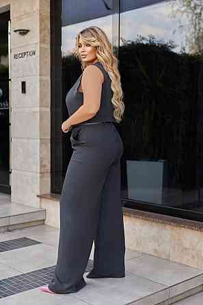 Жіночий костюм двійка жилетка з брюками "Cavin" | Батал | Розпродаж моделі Київ