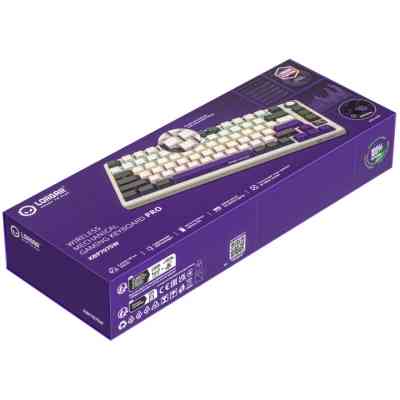 Клавіатура Lorgar KBP7075W Pro RGB Wireless/Bluetooth/USB UA Beige (LRG-KBP7075W-RT-US) Вінниця