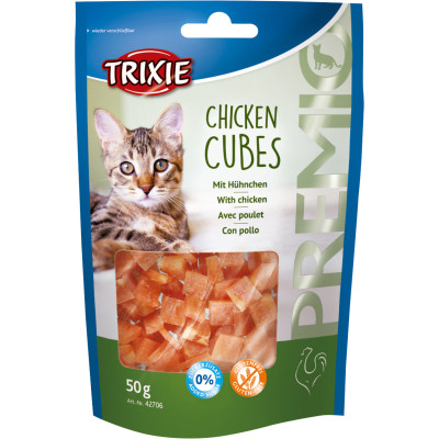 Лакомство для котов Trixie Premio Chicken Cubes куриные кубики 50 г (4011905427065) Винница - изображение 1