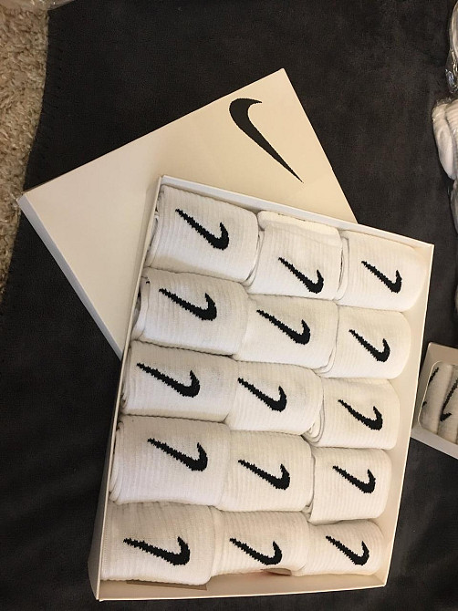 🔥 Оригінальні чоловічі та жіночі шкарпетки Nike – 100% бавовна набор 15 шт Киев - изображение 1