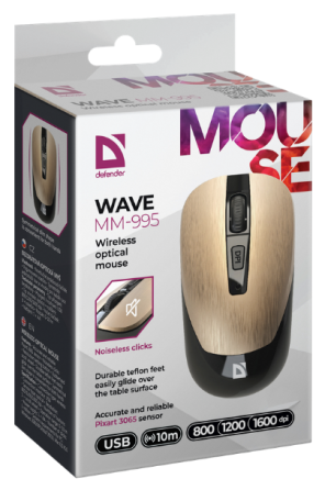 Миша Defender Wave MM-995 Wireless BRONZE (52992) (6918376) Київ
