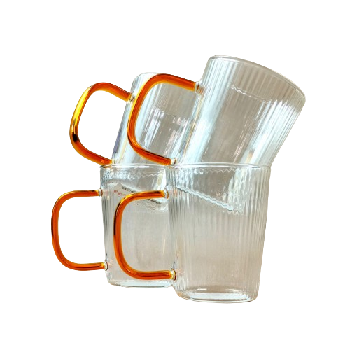 Набір чашок Смужка 4шт 250мл скло 203-4 S&T Житомир - фото 3