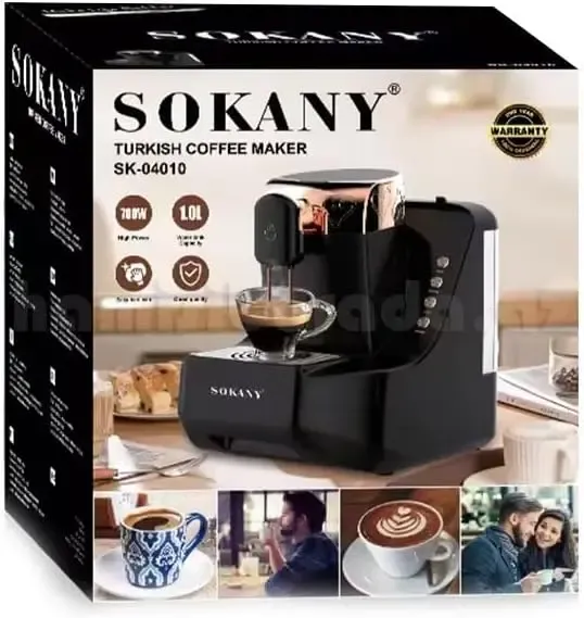 Турецкая кофеварка Sokany SK-04010 700 Вт с антипригарным покрытием и защитой от перегрева Коломия - фото 2