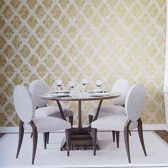 Шпалери флізелінові еко Galerie Metallic FX 0,53Х10 англійські геометрія фігури золотом структурних на бежевому Київ