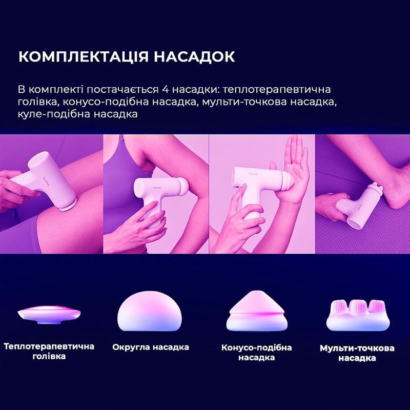 Масажер Yunmai Massage Gun Mini 2 (YMFG-M356) ( Білий ) Харків - фото 9