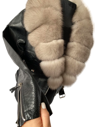 Косуха куртка женская с мехом Песец под Соболь 42 Харьков