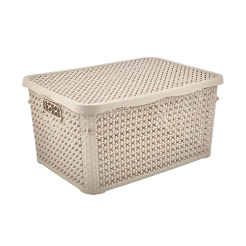 Кошик 2,5л з кришкою бежевий Pearl ELIF Житомир - изображение 1