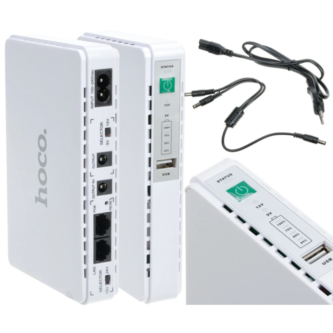 Універсальний зарядний акумулятор Power Bank 8800mah Hoco DB25 для роутерів 5V-9V-12V (smart mini UPS) Вінниця - фото 10