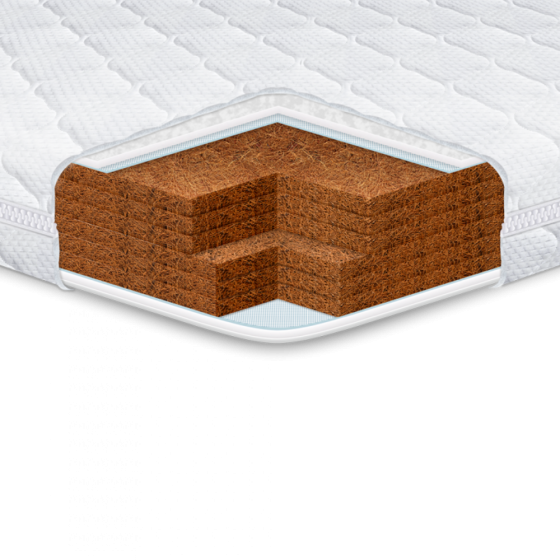 Детский ортопедический беспружинный матрас Kiddy Super Cocos (Кидди Супер Кокос) ТМ Еurosleep нестандарт за кв.м Харьков