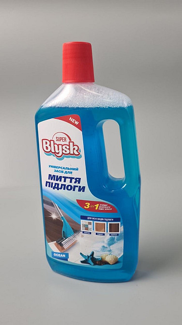 Універсальний засіб для миття підлог Super Blysk Океан 1000 мл (1 шт.) Харків - фото 1