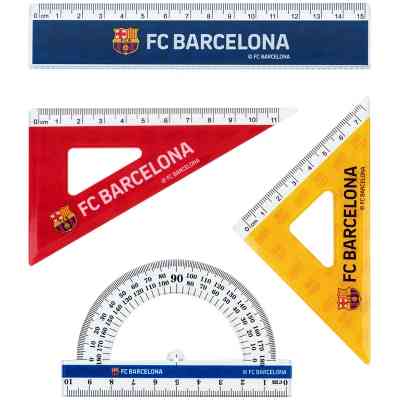 Лінійка Kite набір: лінійка 15 см, 2 косинця, транспортир FC Barcelona (BC25-282) Вінниця