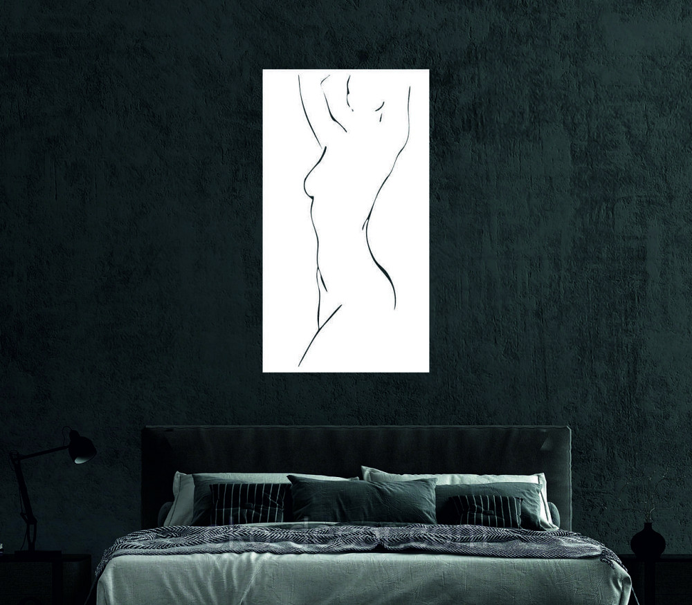 Декоративне настінне Панно «Силует жінки», Декор на стіну Київ - фото 2