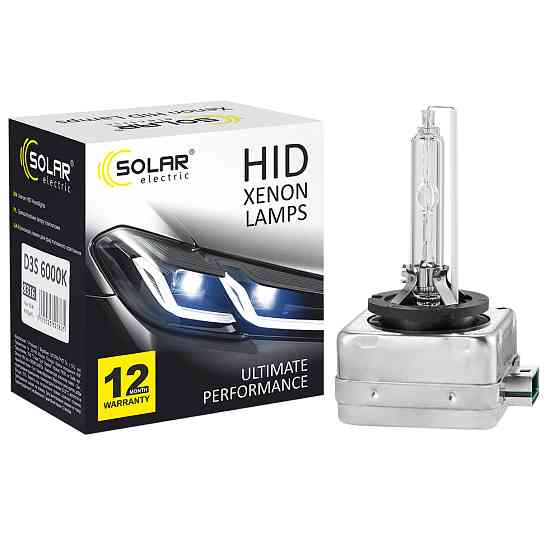 Ксенонова лампа Solar D3S 6000K, 42V, 35W PK32d-3, 2шт Львів