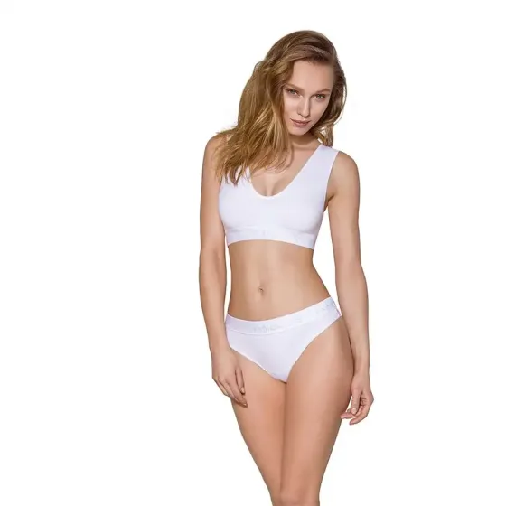 Спортивний топ з еластичної бавовни Passion PS005 TOP XL, white Львів
