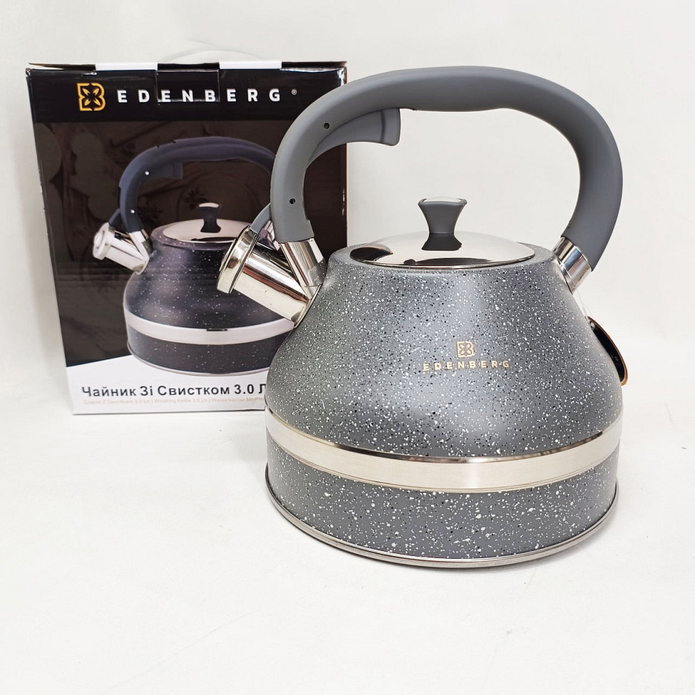 Чайники со свистком заварочные чайники Edenberg EB-8856 3Л, Чайник со свистком для дома HY-30 Львов - изображение 7