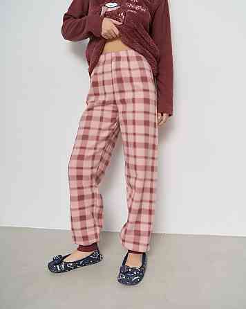 Піжама жіноча зі штанами Велюрсофт+Фліс — бордовий з ведмедем Lady Secret 94110 XL Київ