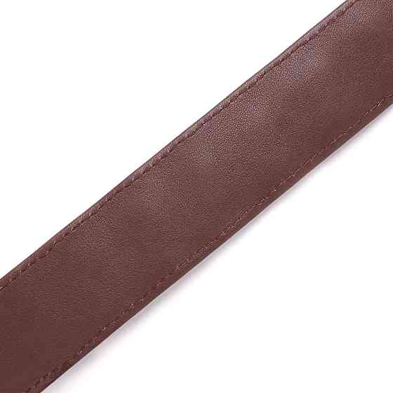 Ремень-автомат из натуральной кожи крокодила (каймана) Коричневый (CROCODILE LEATHER) Киев