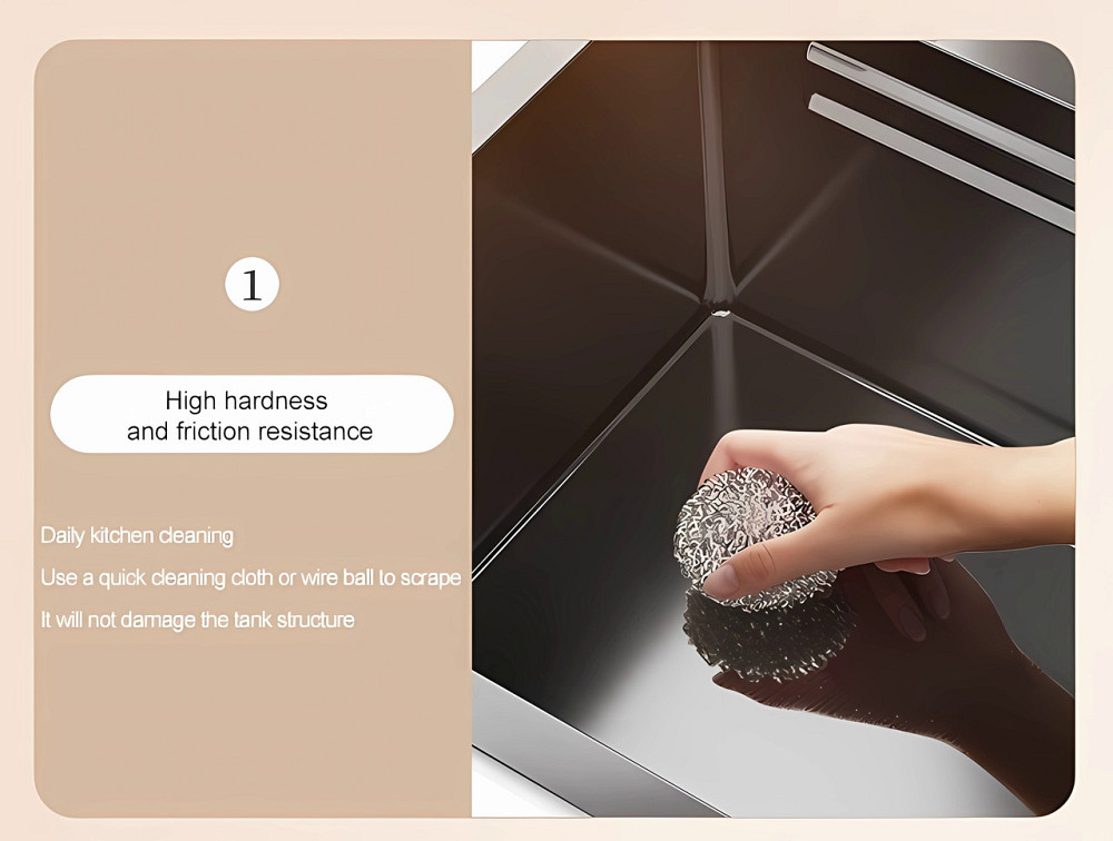 Кухонна раковина водоспад Willda, кухонна мийка водоспад ручної роботи 92х45х22 (98745687) Київ - фото 7